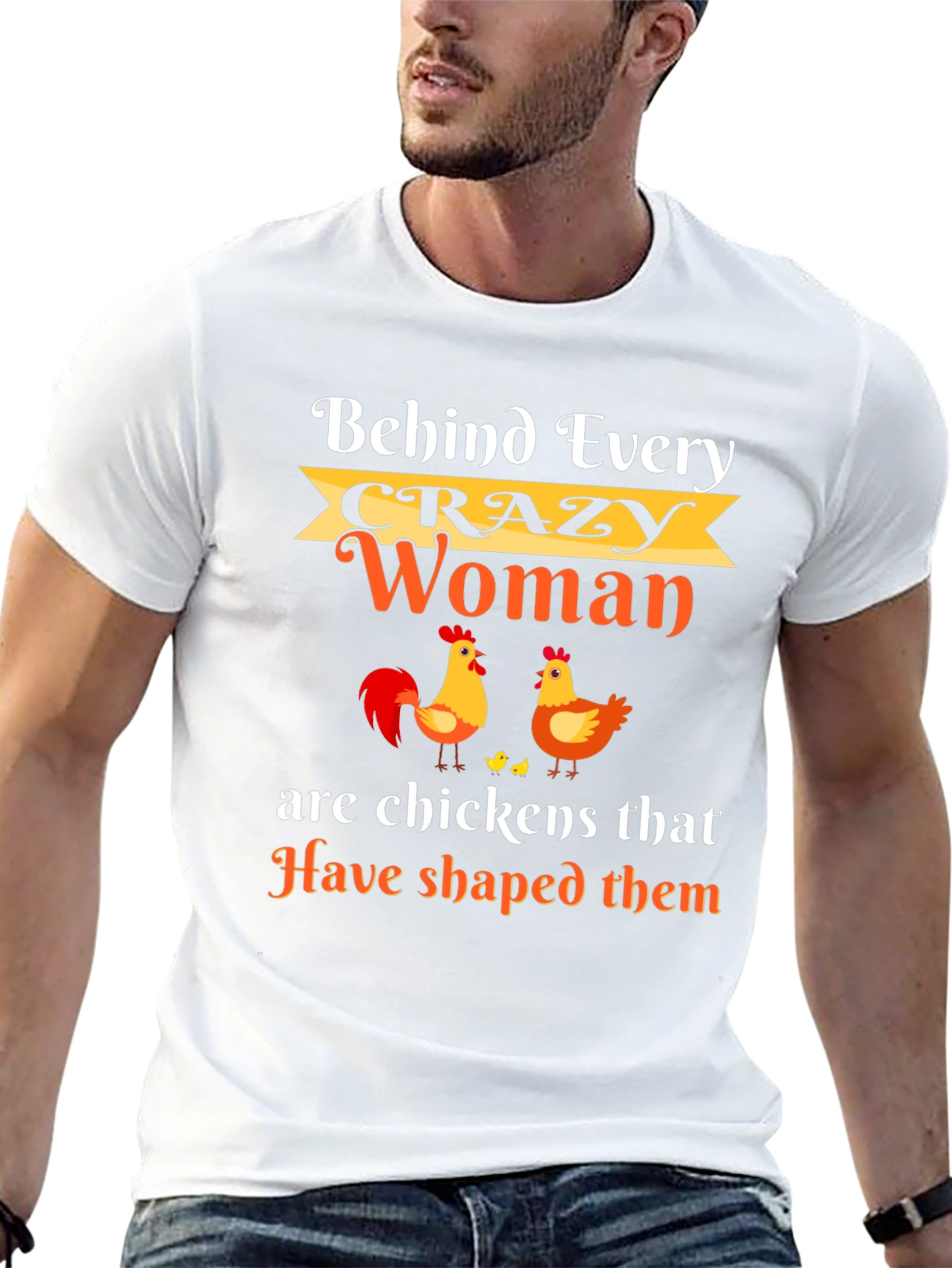 Crazy Woman Chicken T-Shirt
