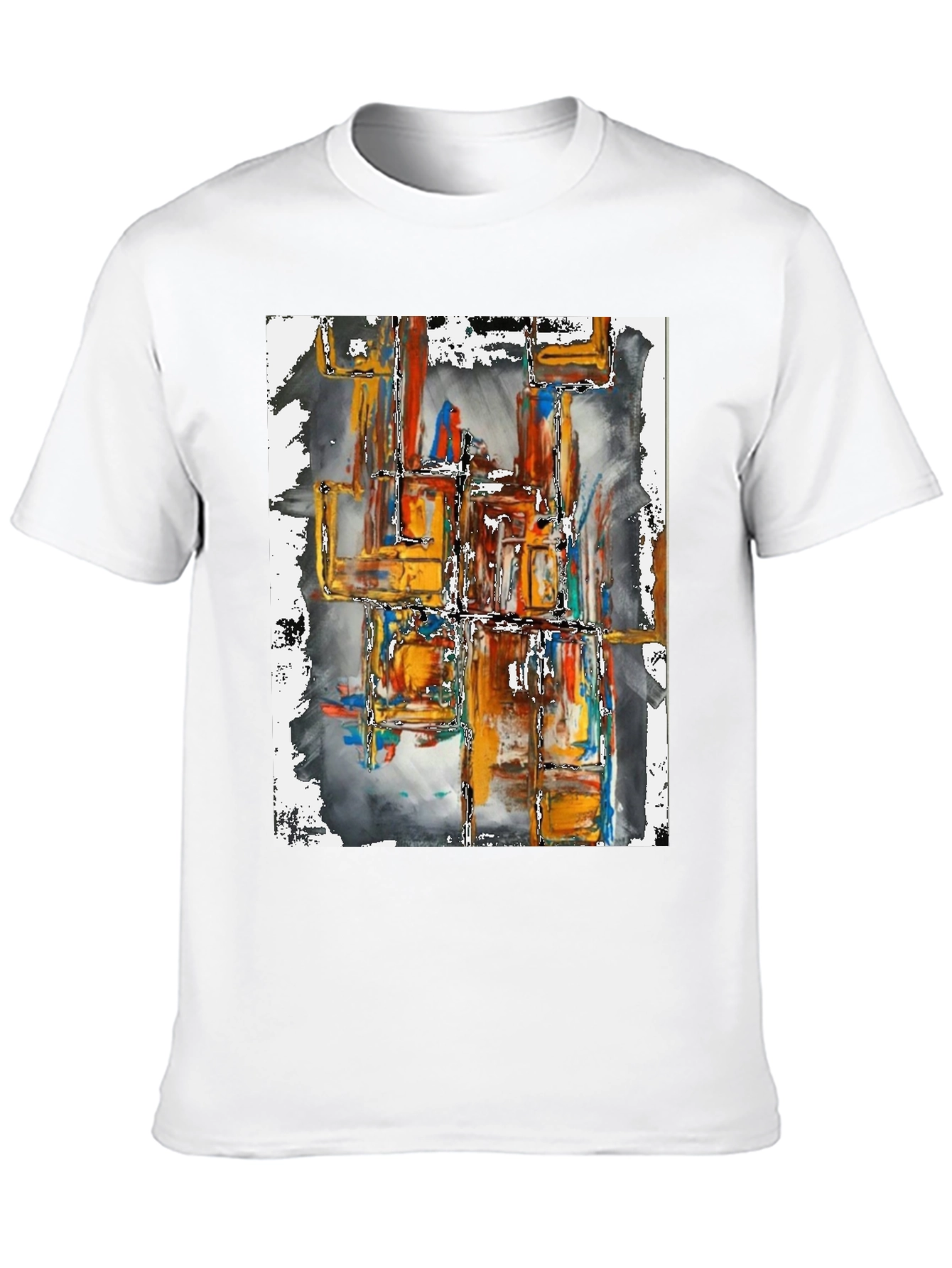 Abstract Art Graphic Tee - Modern Streetwear Shirt