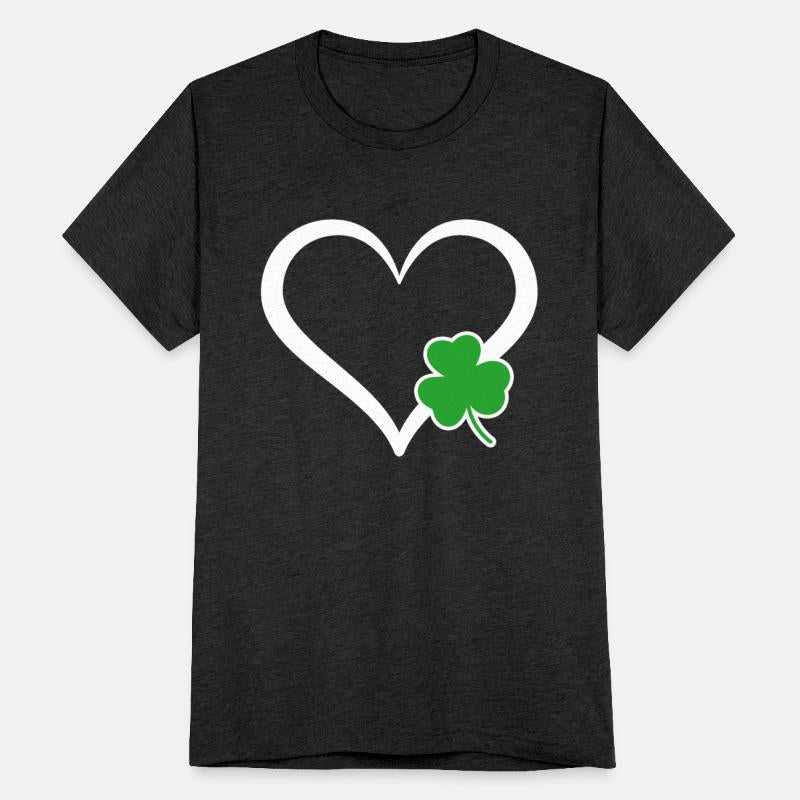 Kids Girls Heart St Patricks Day Shamrock Irish