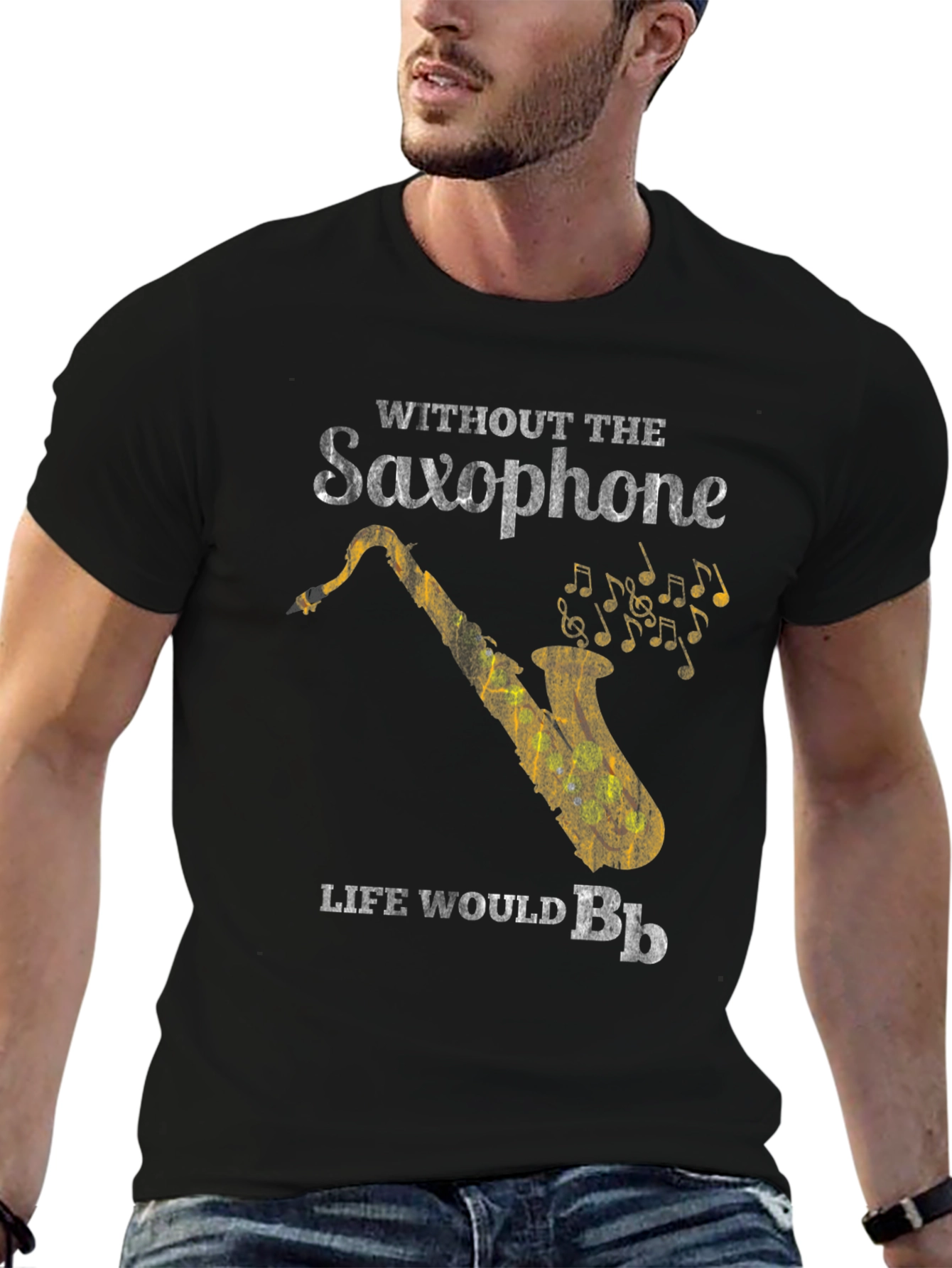 Saxophone Life Black T-Shirt
