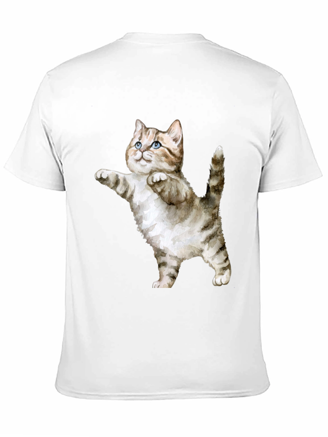 Cute Cat Graphic Tee - Black T-Shirt