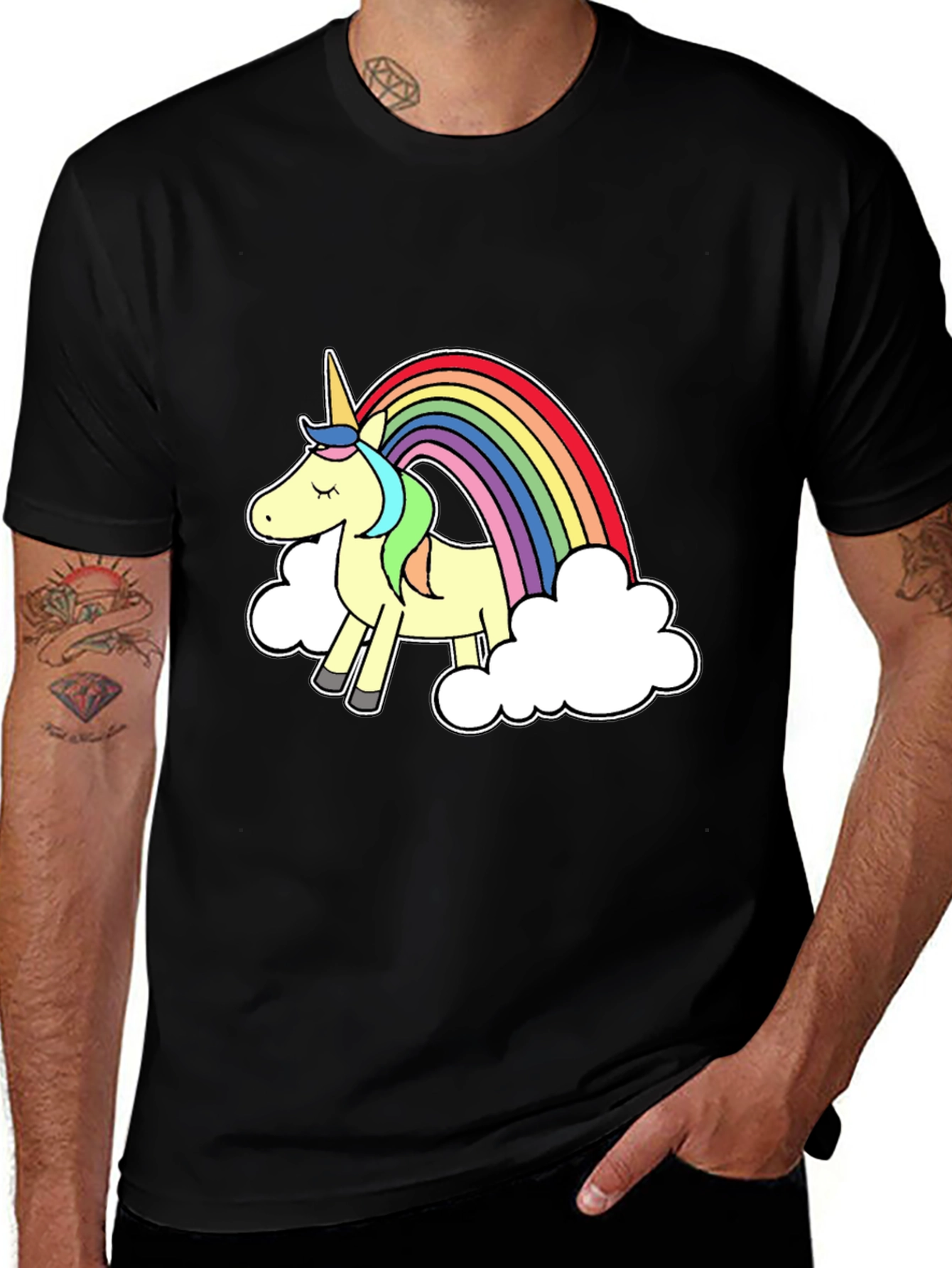 Rainbow Unicorn Graphic T-Shirt