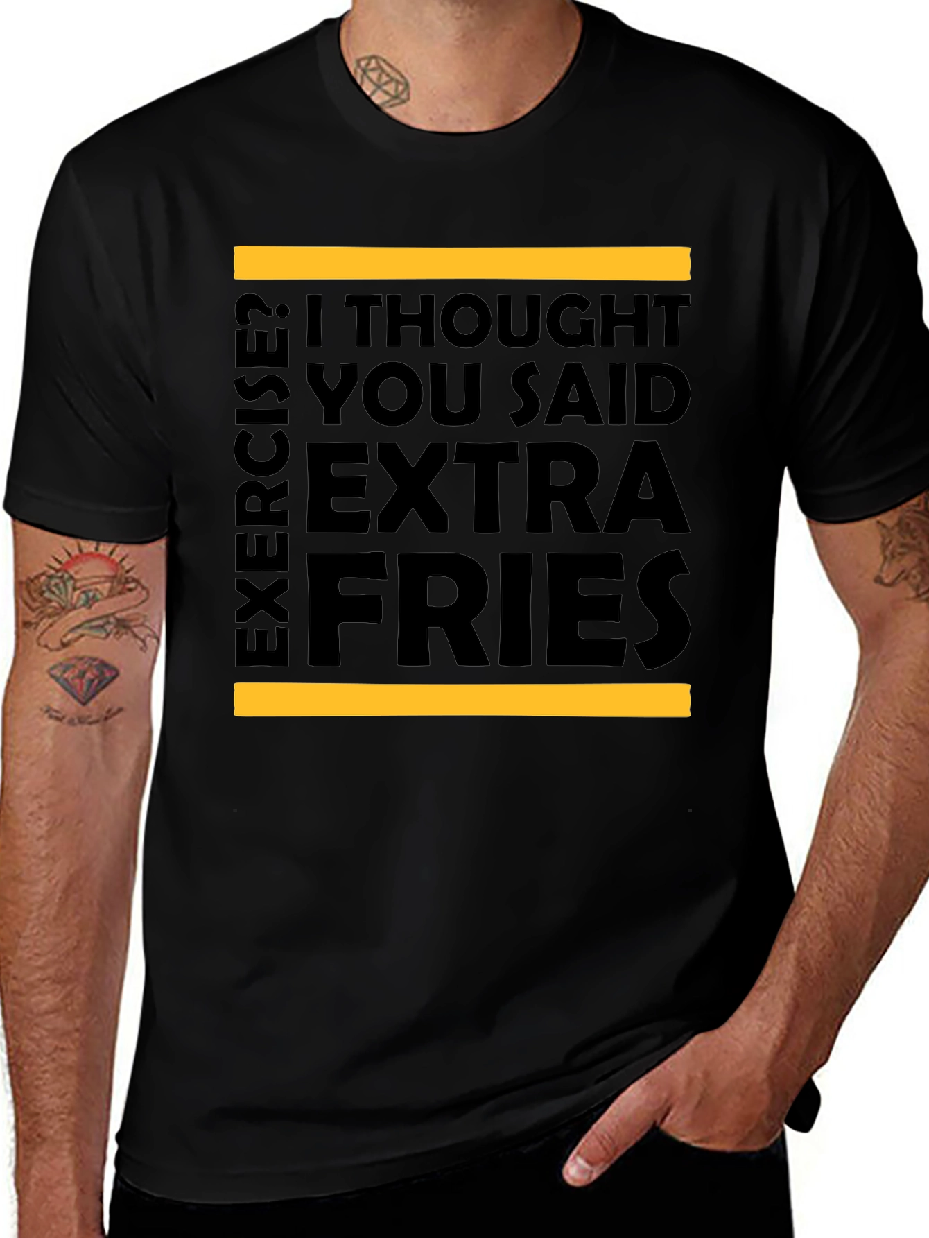Extra Fries T-Shirt - Funny Foodie Tee