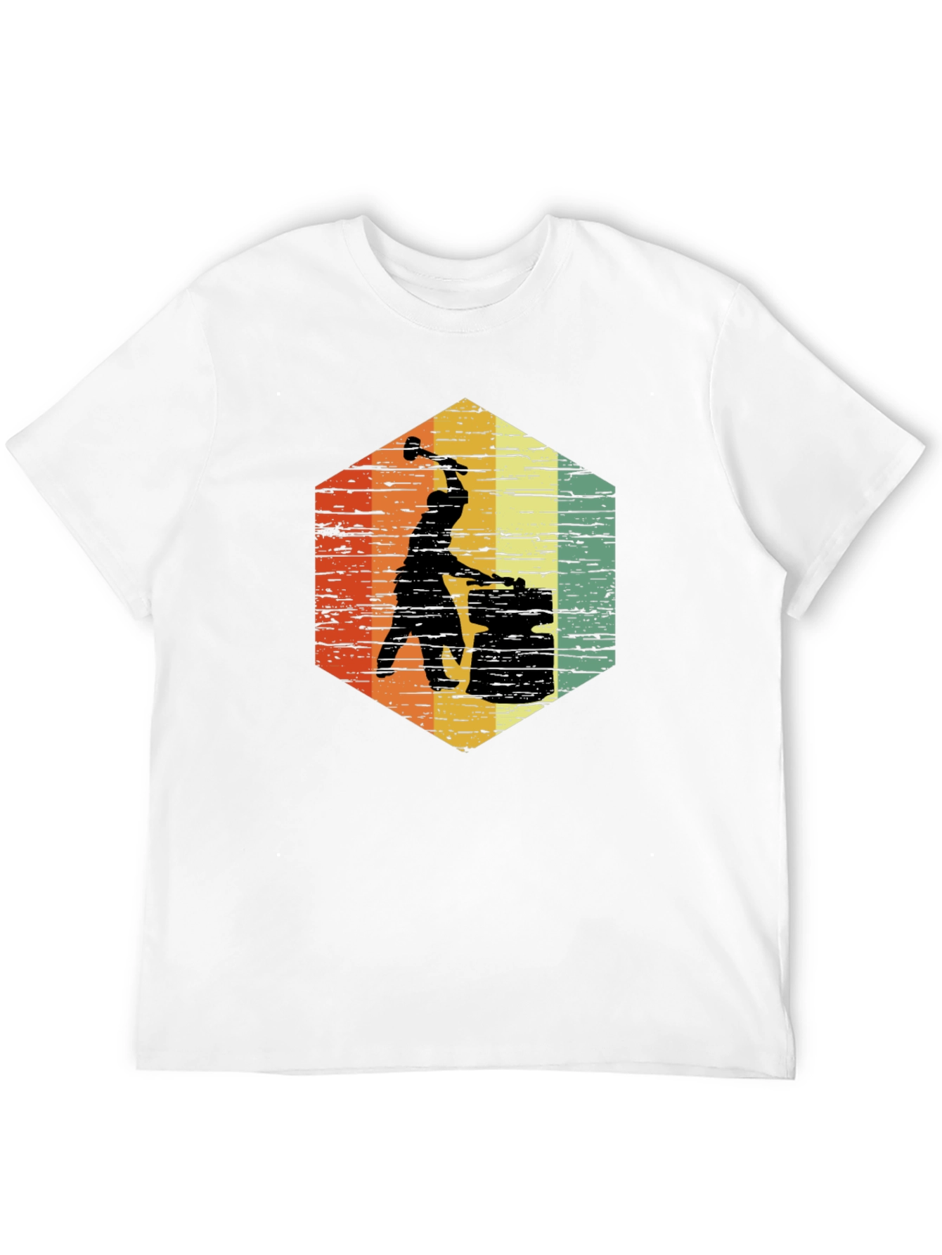 Blacksmith T-Shirt Retro Hexagon Graphic Tee