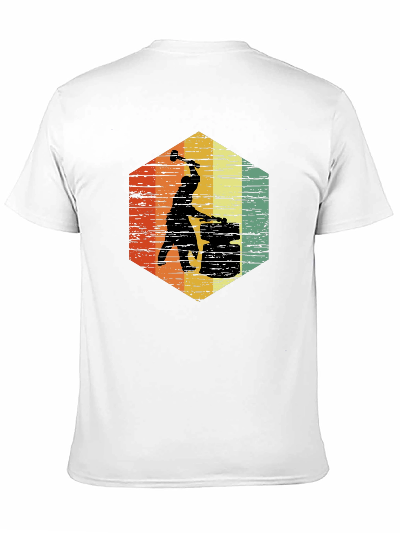 Blacksmith T-Shirt Retro Hexagon Graphic Tee