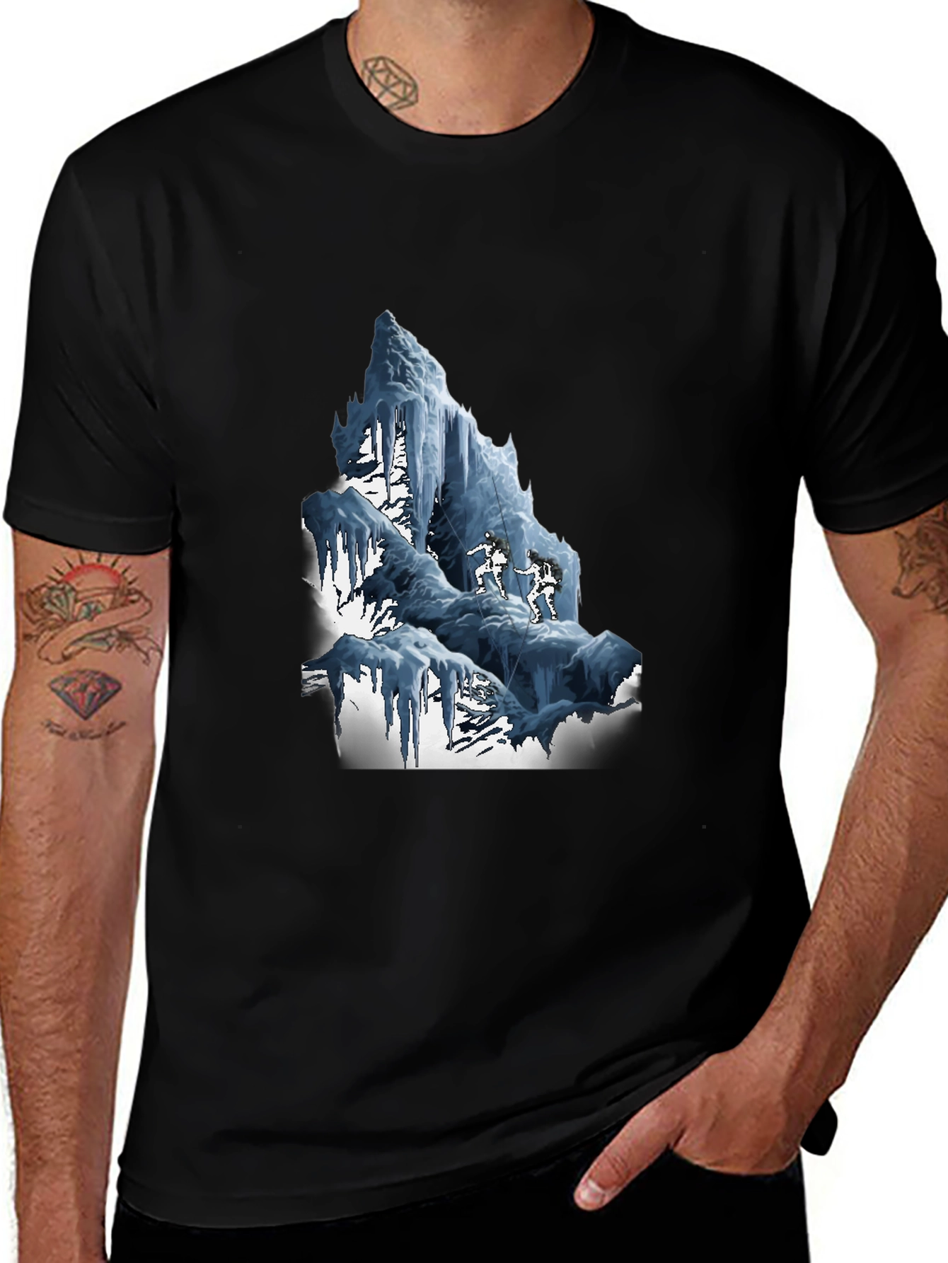 Ice Climber Graphic Tee - Black