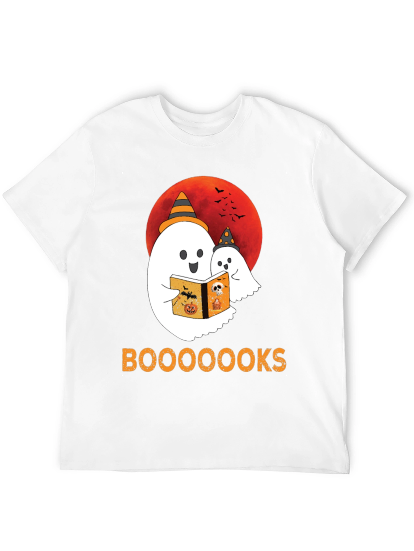 Halloween Ghost Reading Book T-Shirt
