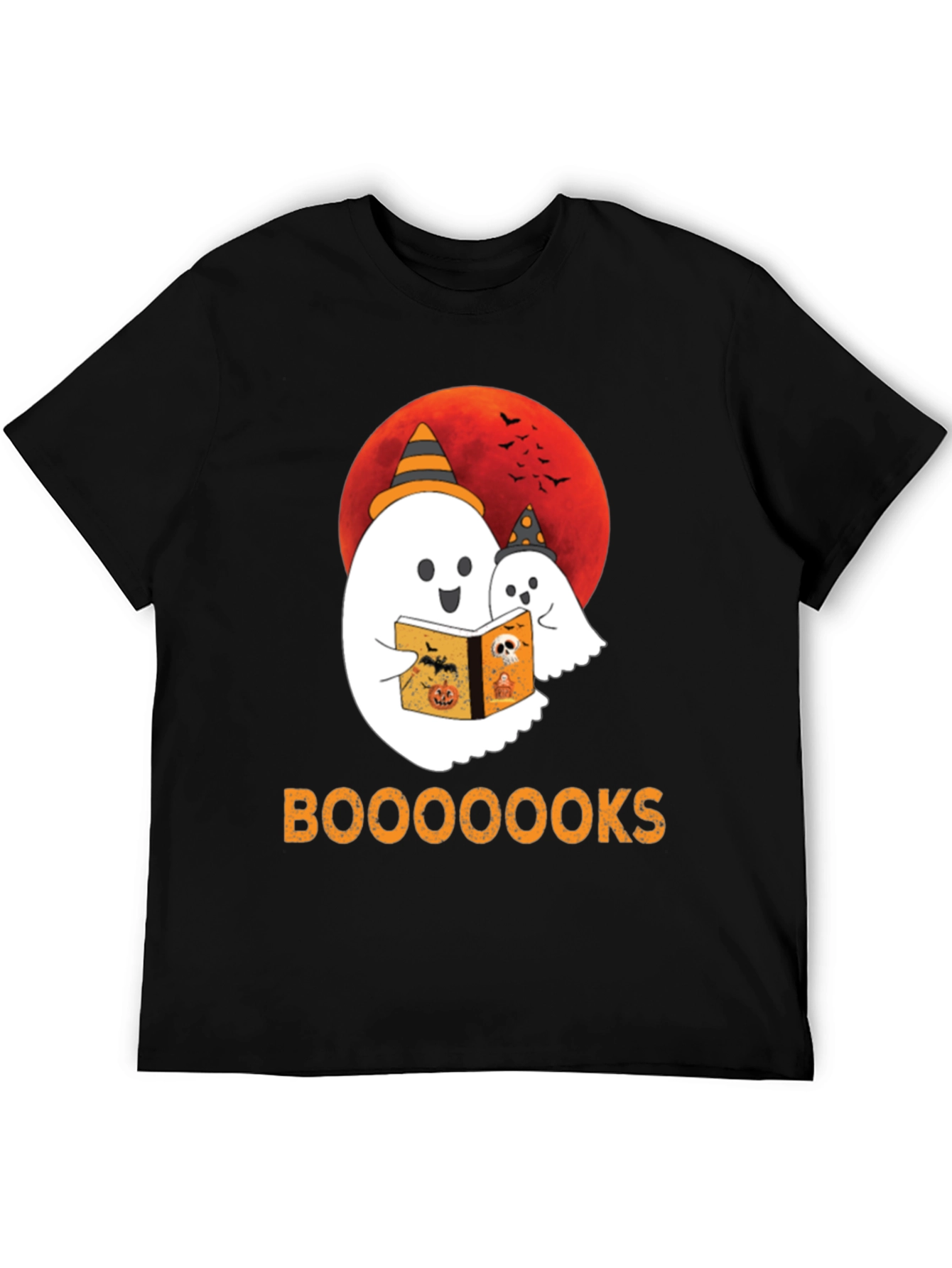 Halloween Ghost Reading Book T-Shirt