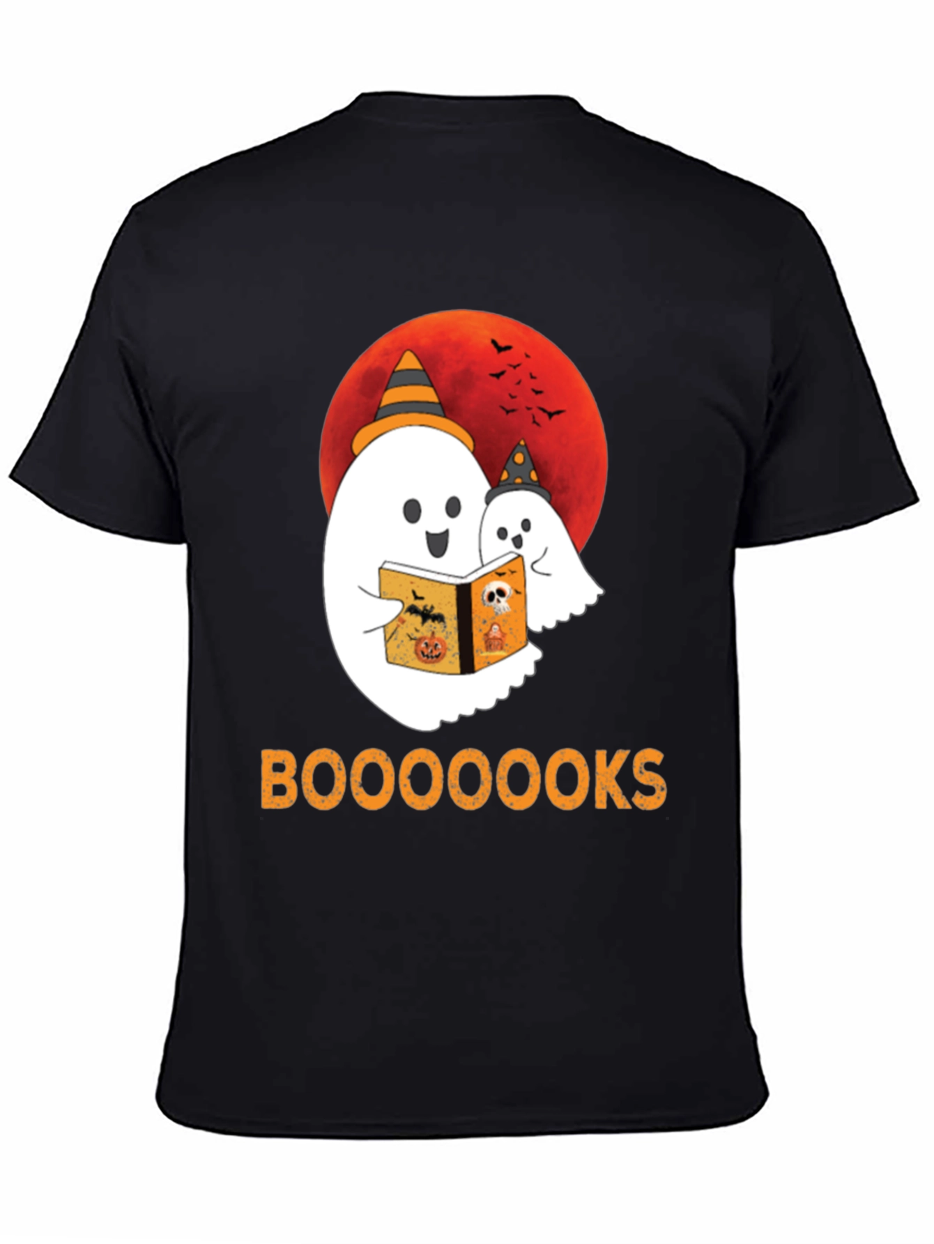 Halloween Ghost Reading Book T-Shirt