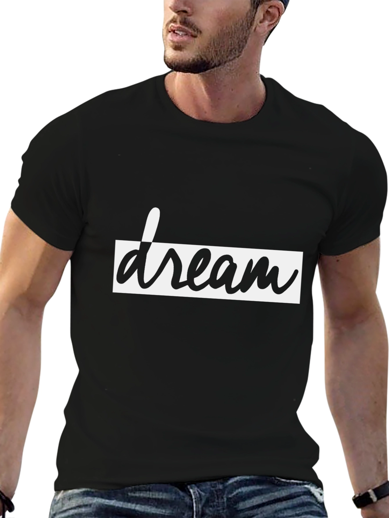 Dream T-Shirt - Black Crew Neck Tee