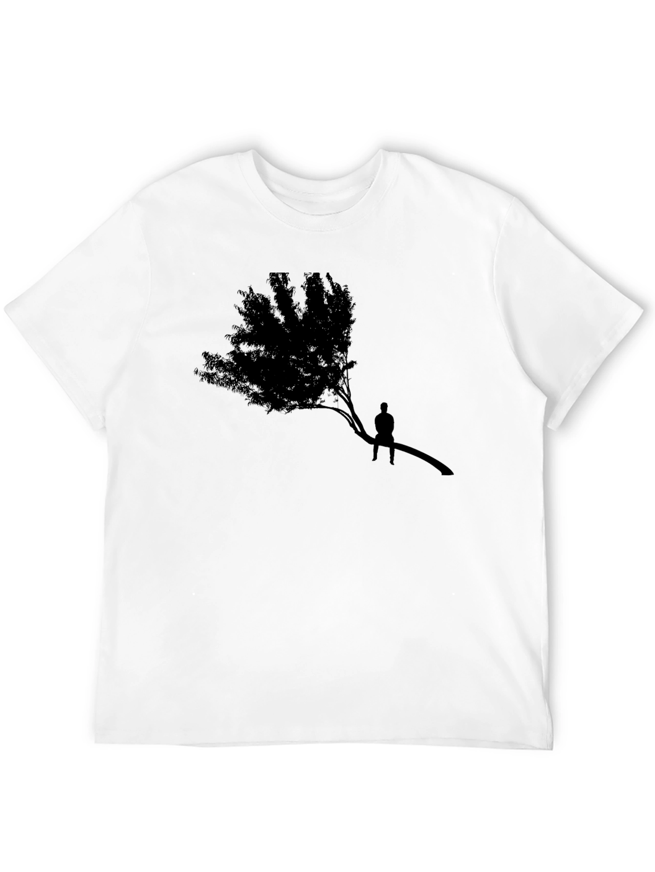 Silhouette Tree Graphic Tee - Black