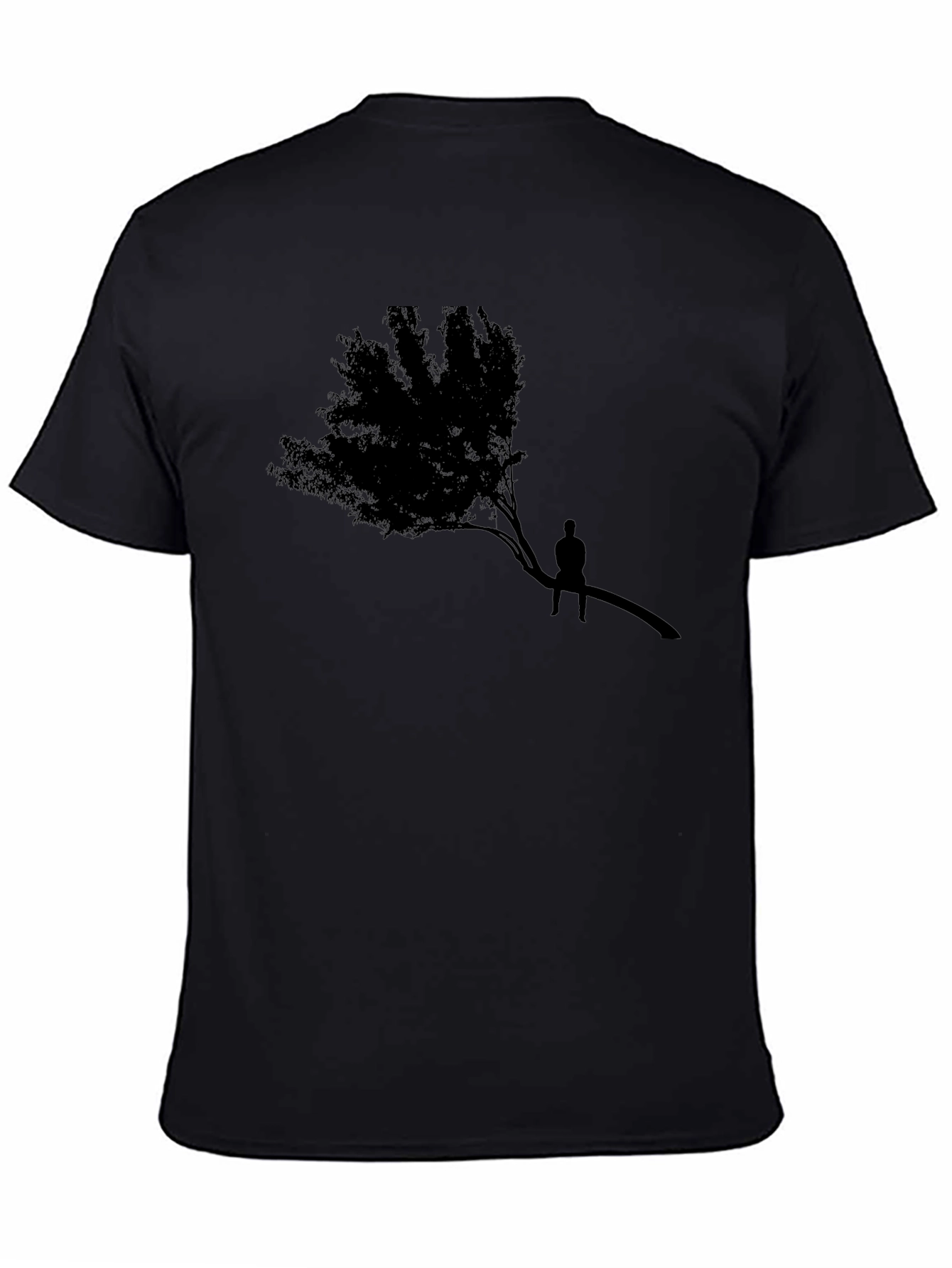 Silhouette Tree Graphic Tee - Black