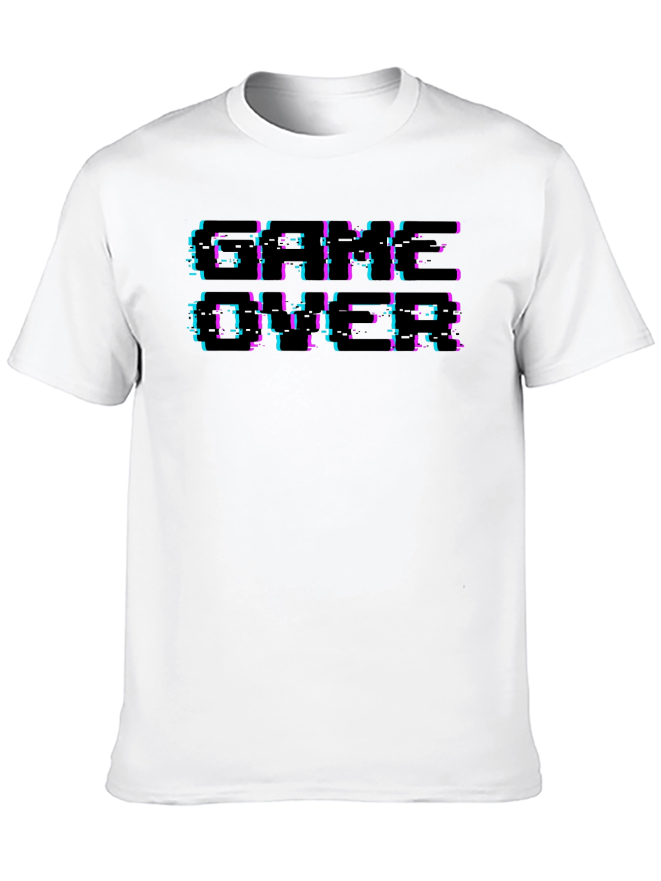 Game Over Retro Glitch T-Shirt - Classic Gaming Style
