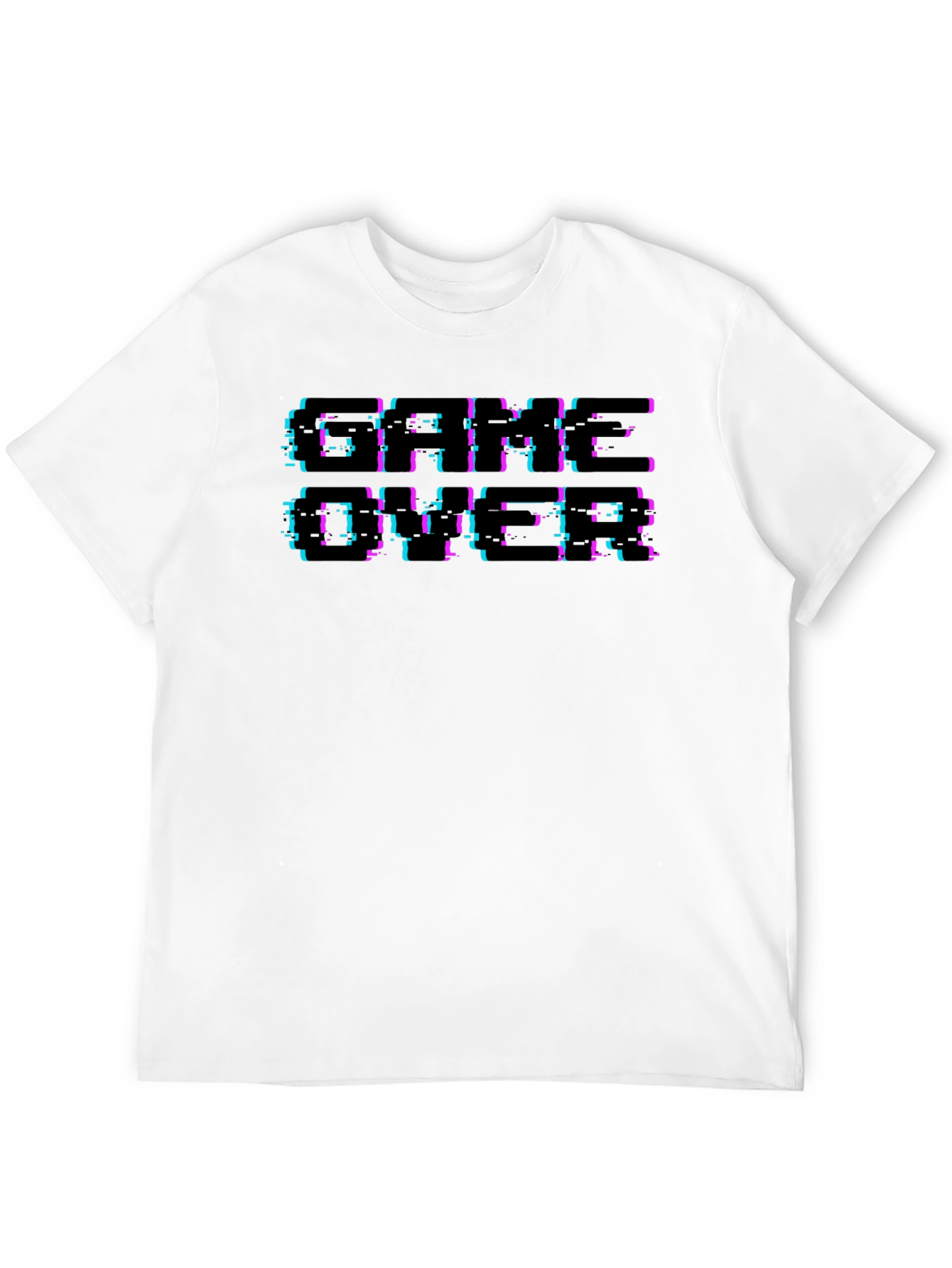 Game Over Retro Glitch T-Shirt - Classic Gaming Style