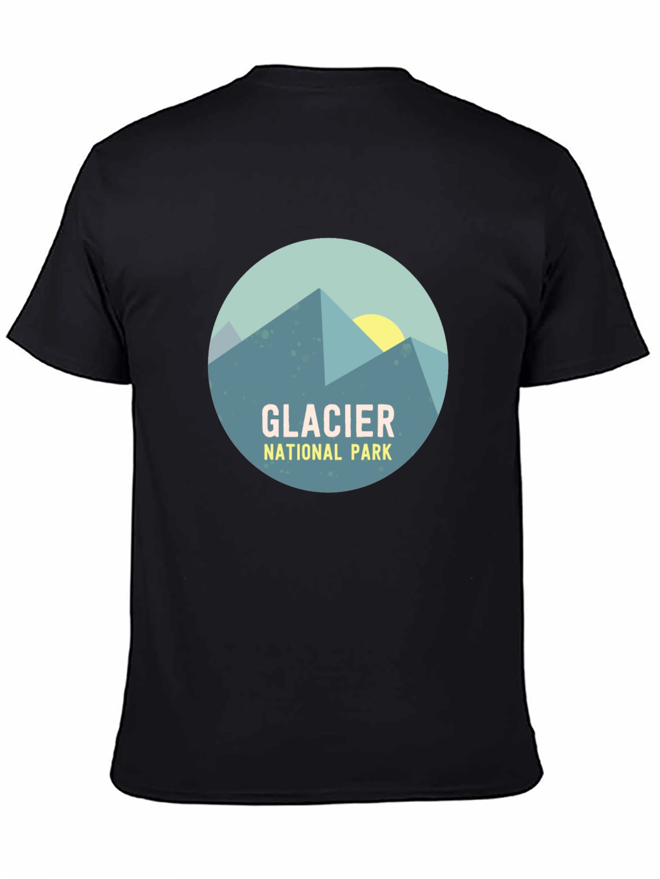 Glacier National Park Graphic T-Shirt - Mountain Design