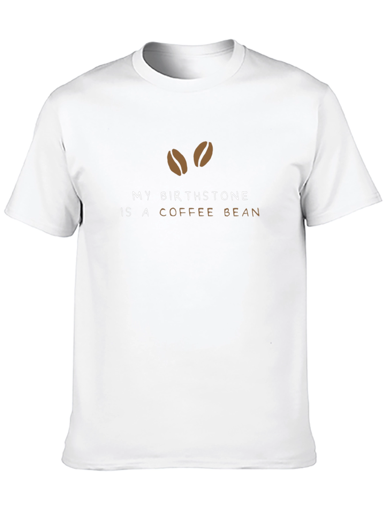 Coffee Bean Birthstone Graphic Tee - Black