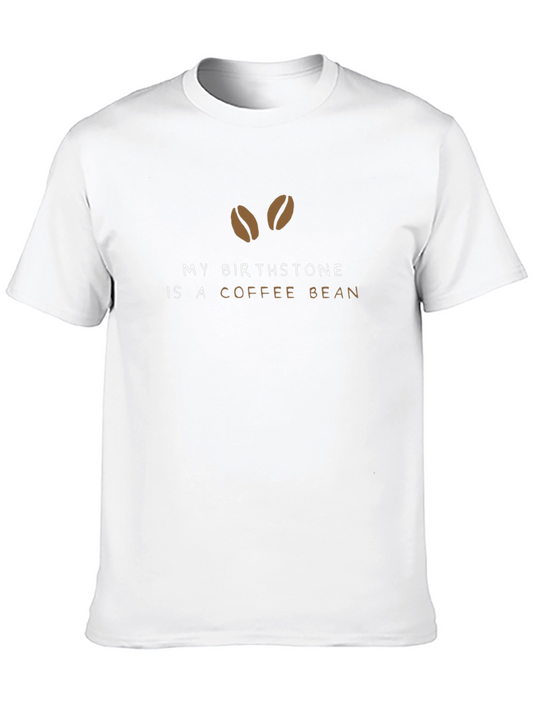 Coffee Bean Birthstone Graphic Tee - Black
