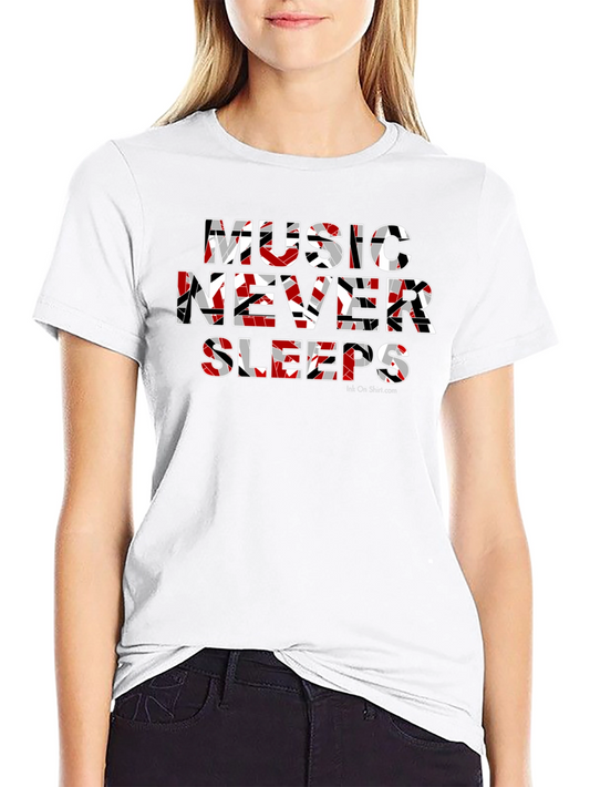 Music Never Sleeps Graphic T-Shirt