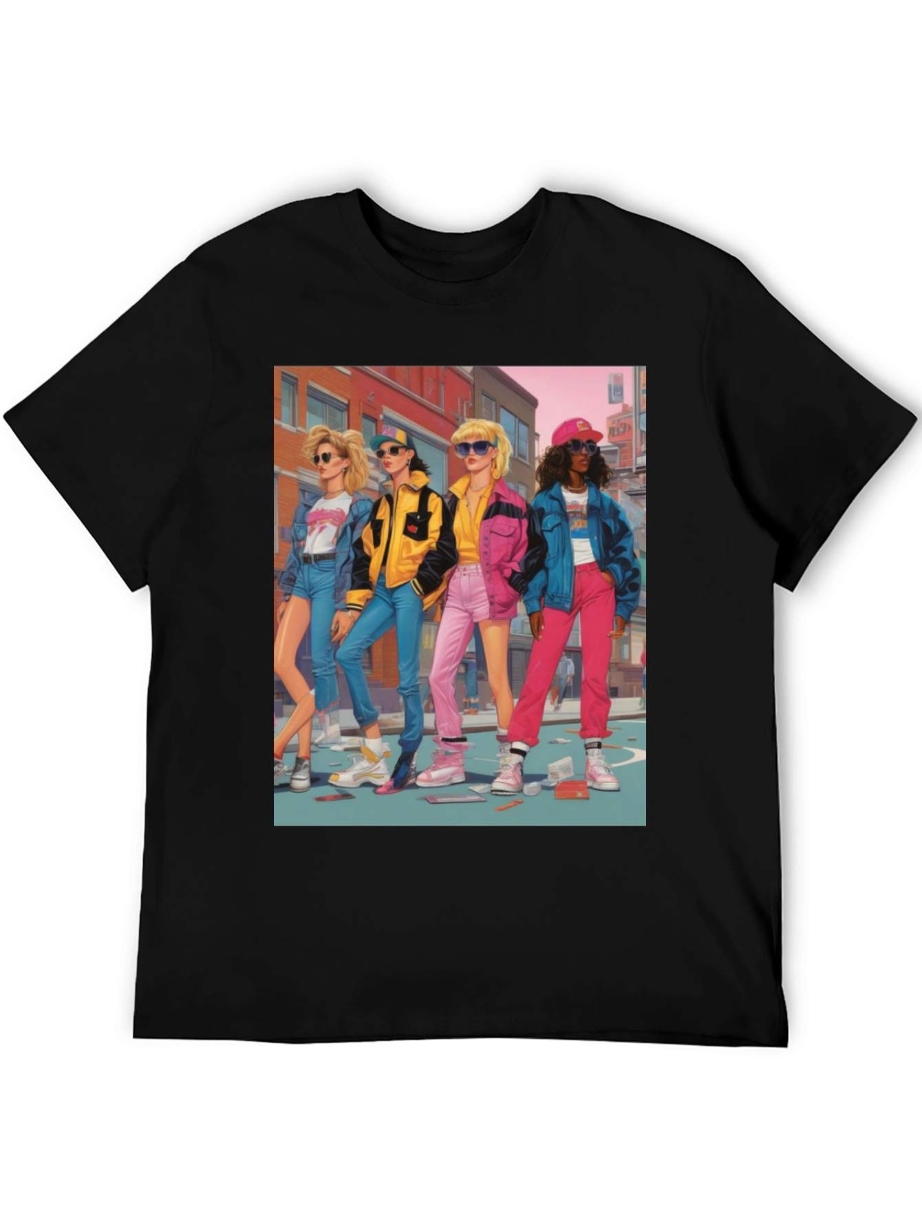 Retro 80s Pop Art Style T-Shirt