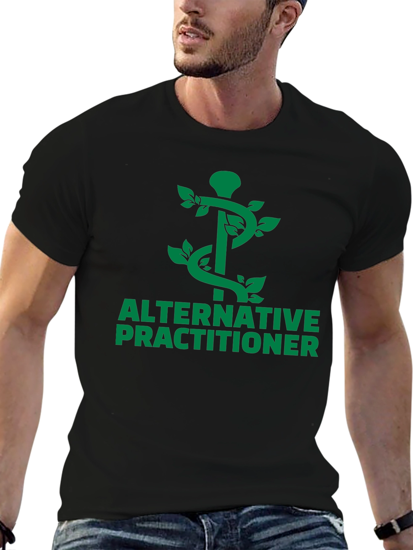 Alternative Practitioner Tee - Black Cotton Blend