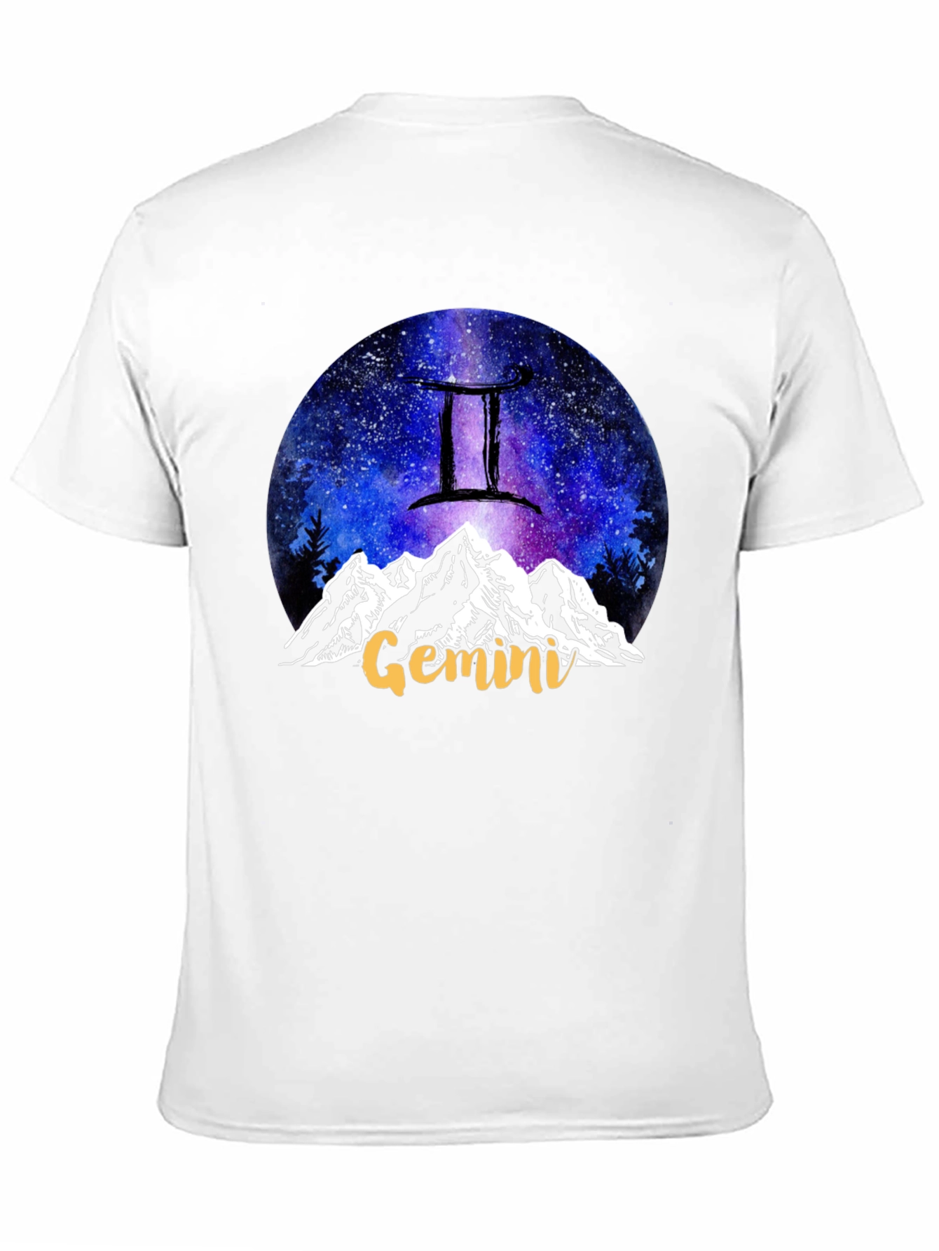 Gemini Zodiac Mountain T-Shirt