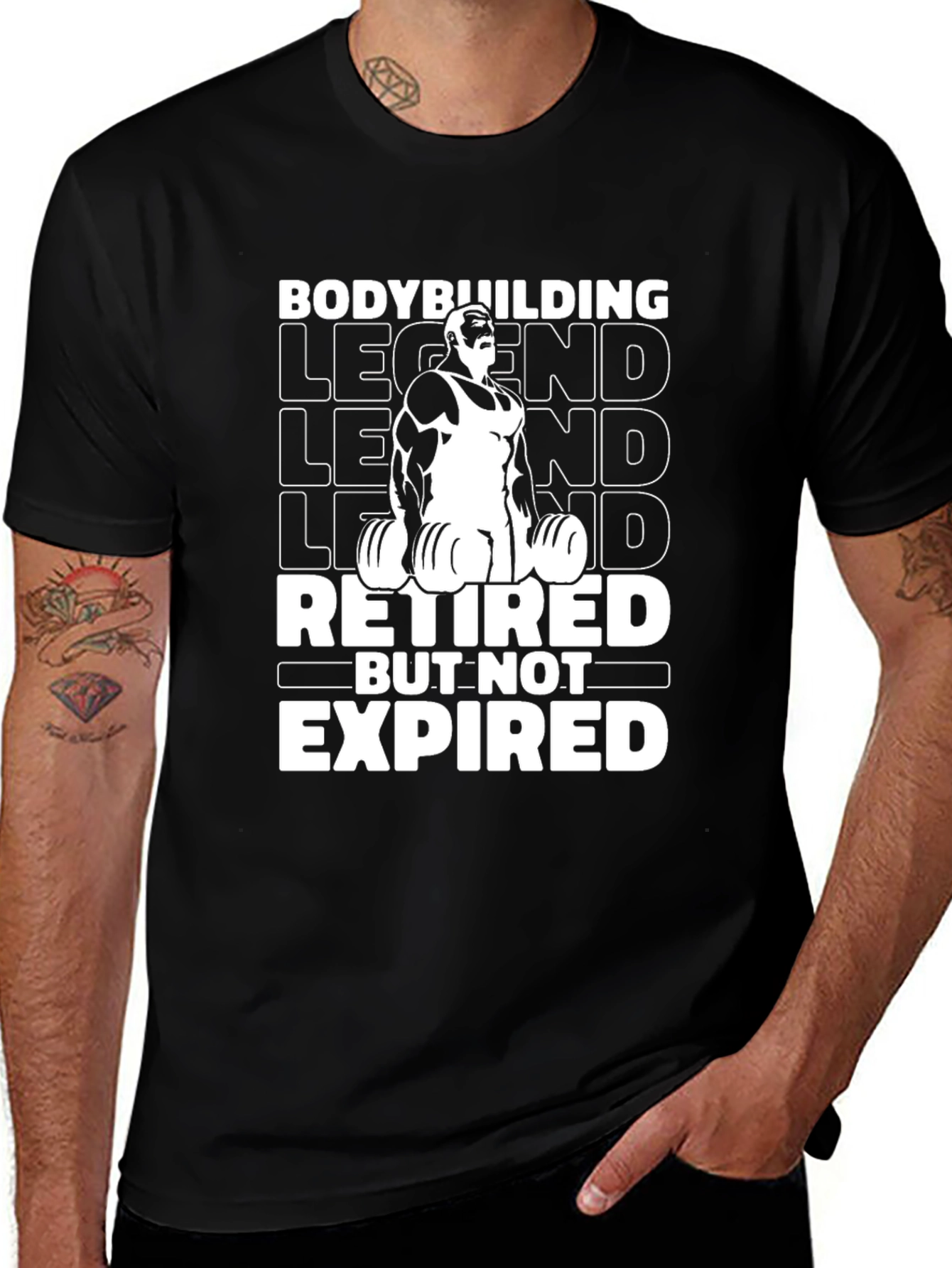 Bodybuilding Legend Retired T-Shirt - Black