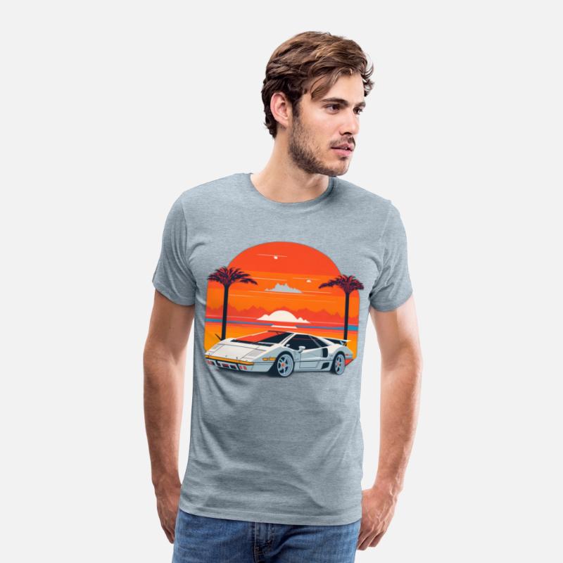Lamborghini Countach Retro Tee 2