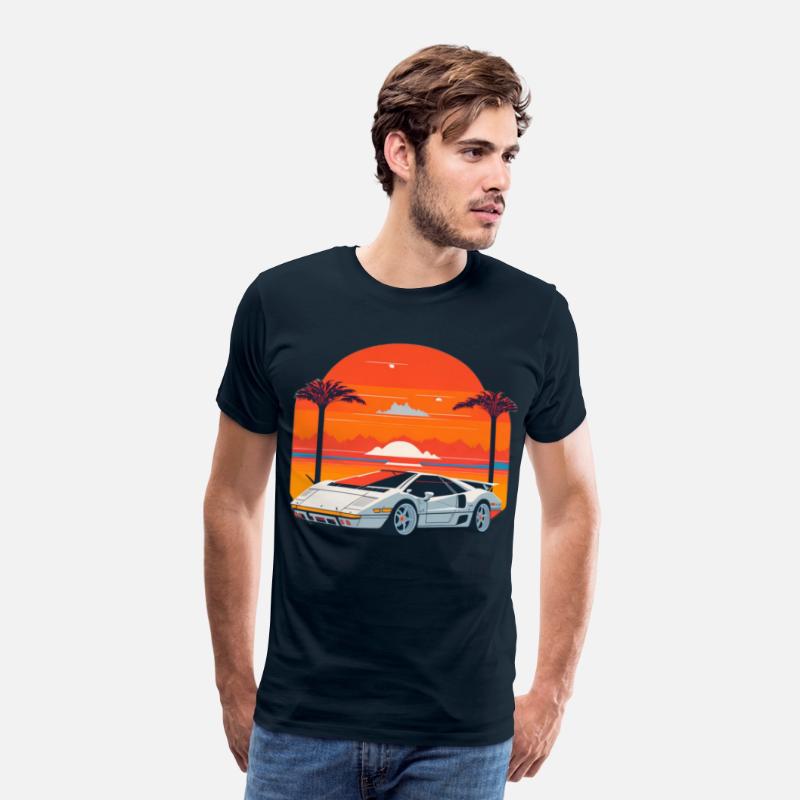 Lamborghini Countach Retro Tee 2
