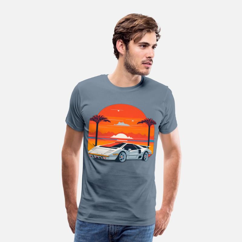 Lamborghini Countach Retro Tee 2