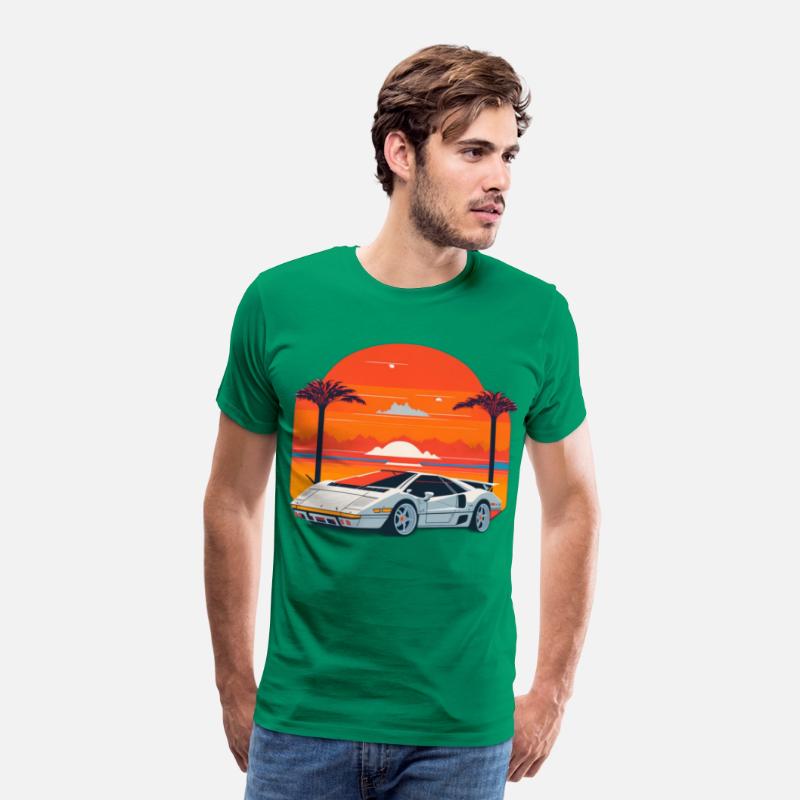 Lamborghini Countach Retro Tee 2