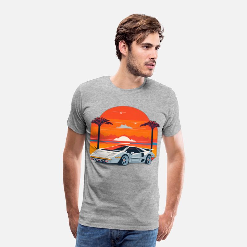 Lamborghini Countach Retro Tee 2