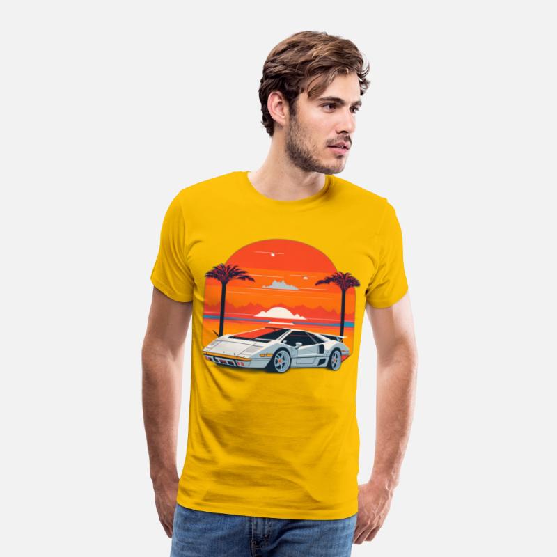Lamborghini Countach Retro Tee 2