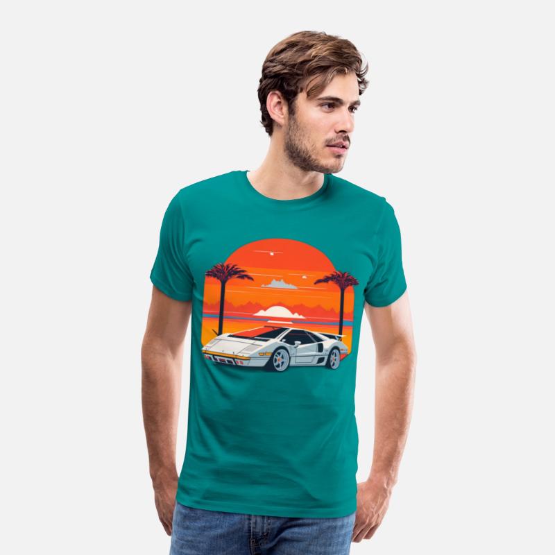 Lamborghini Countach Retro Tee 2