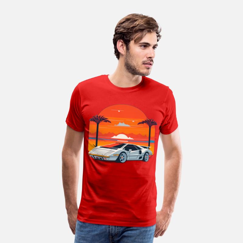 Lamborghini Countach Retro Tee 2