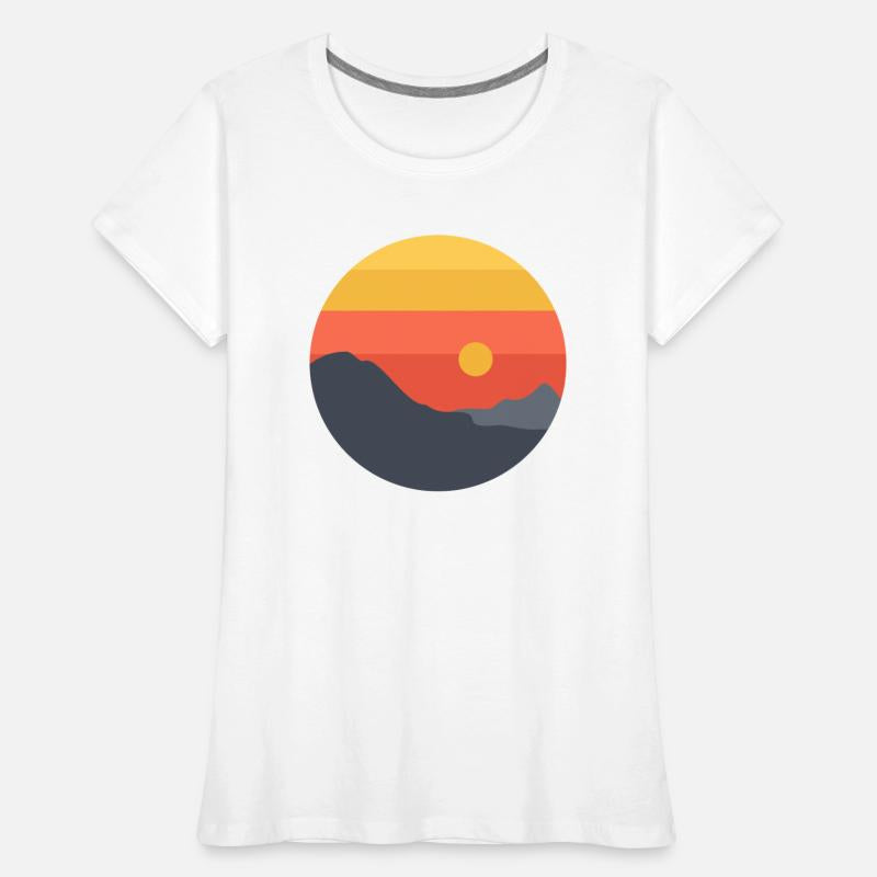 Layered Sunset Horizon - Minimal Landscape Art
