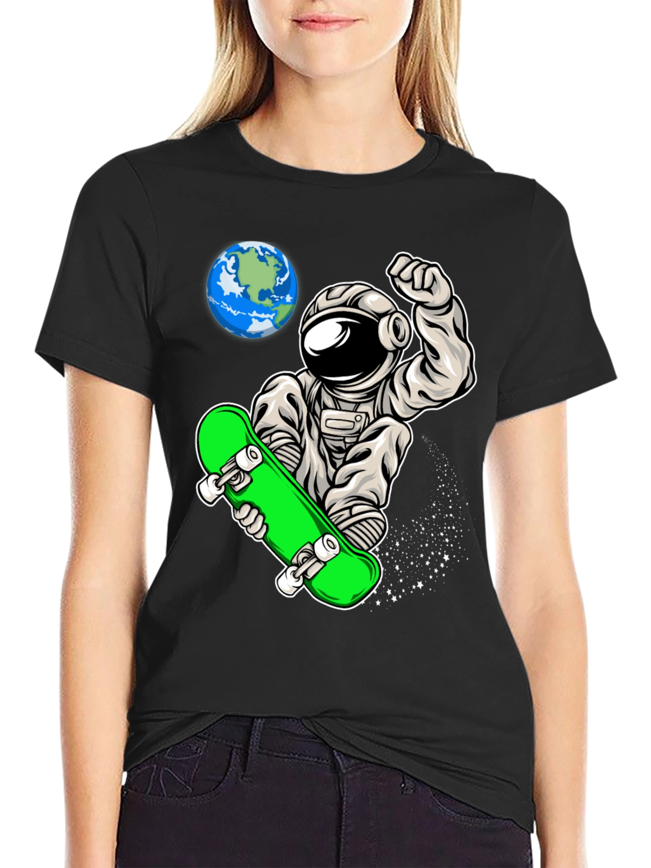 Skateboarding Astronaut T-Shirt