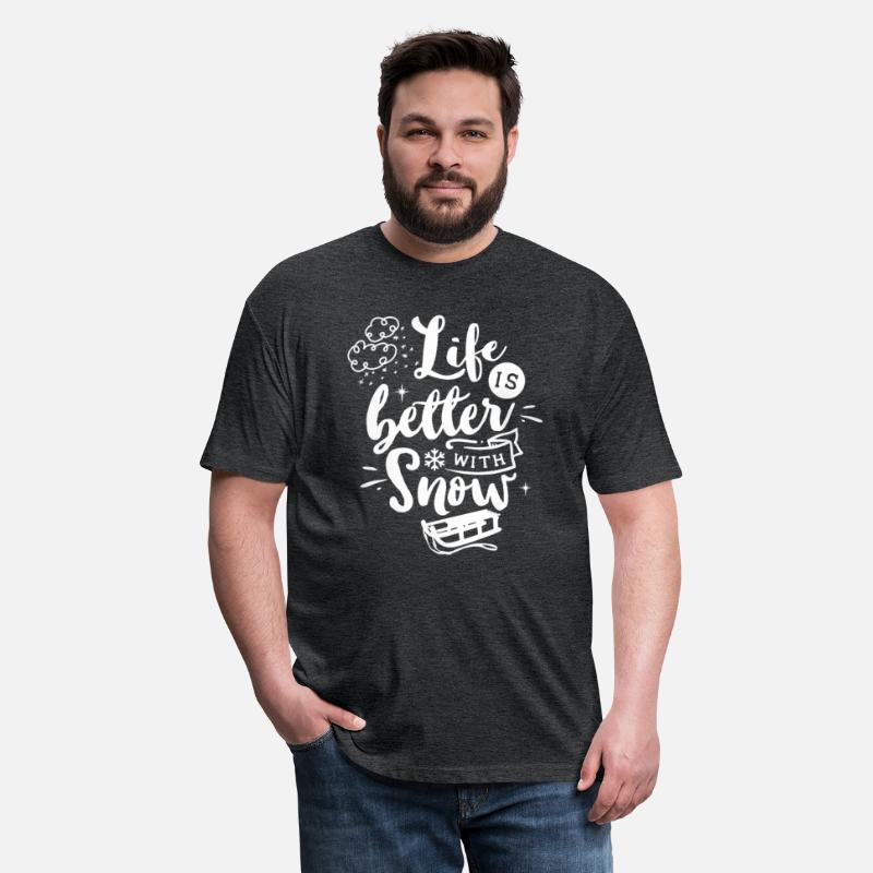 Life Is Better With Snow Funny Wintertime Sledding