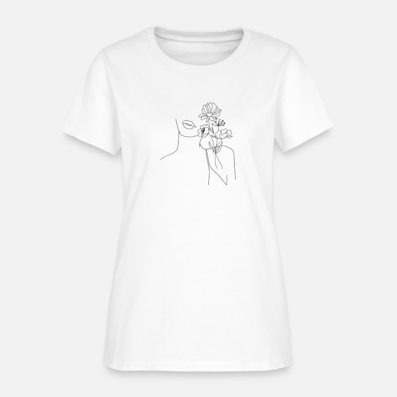 line draw abstract woman