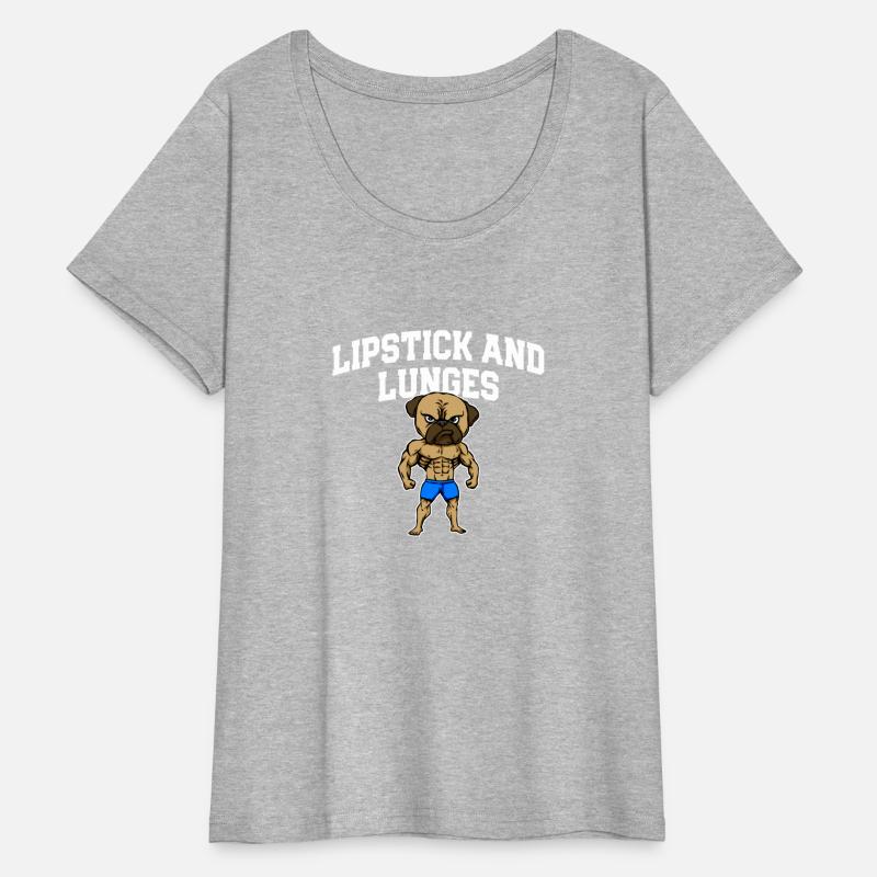 Lipstick and Lunges Funny Workout Humor Gym