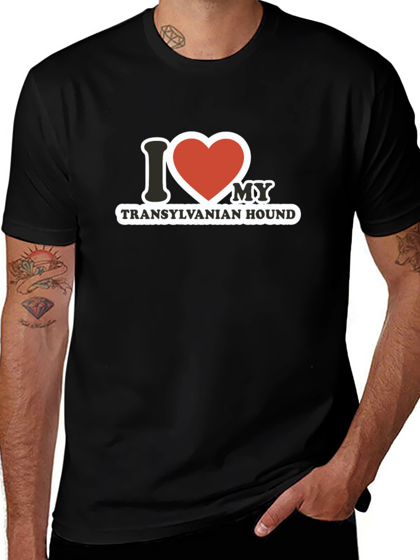 I Love My Transylvanian Hound Graphic Tee