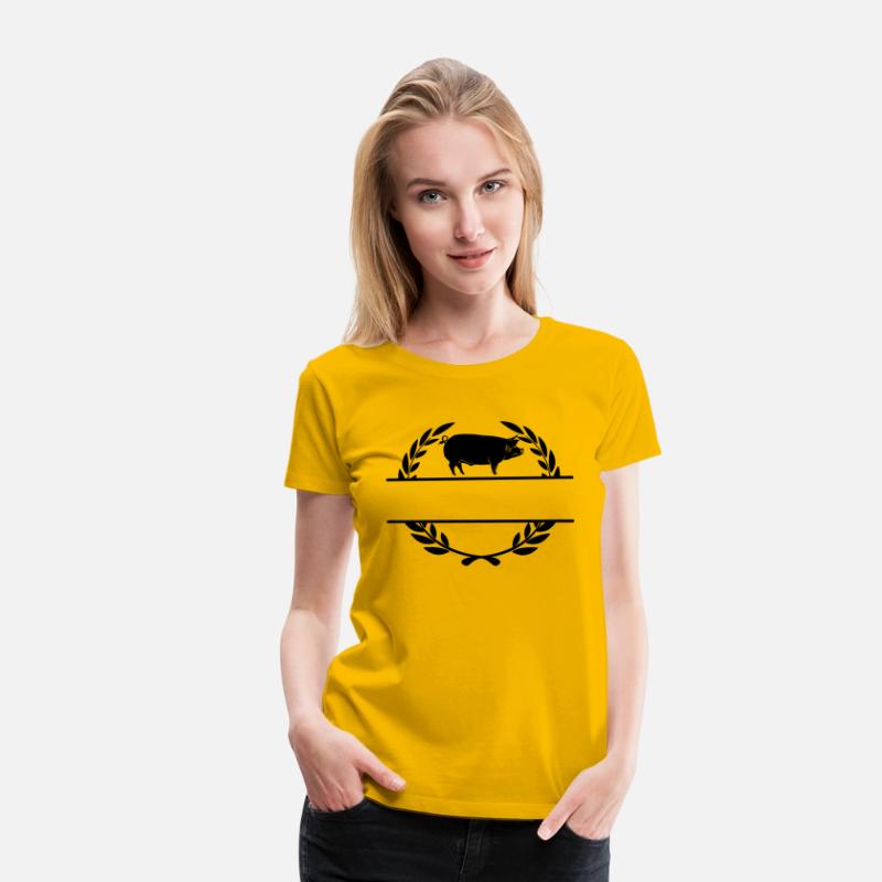 Logo pig in laurel wreath