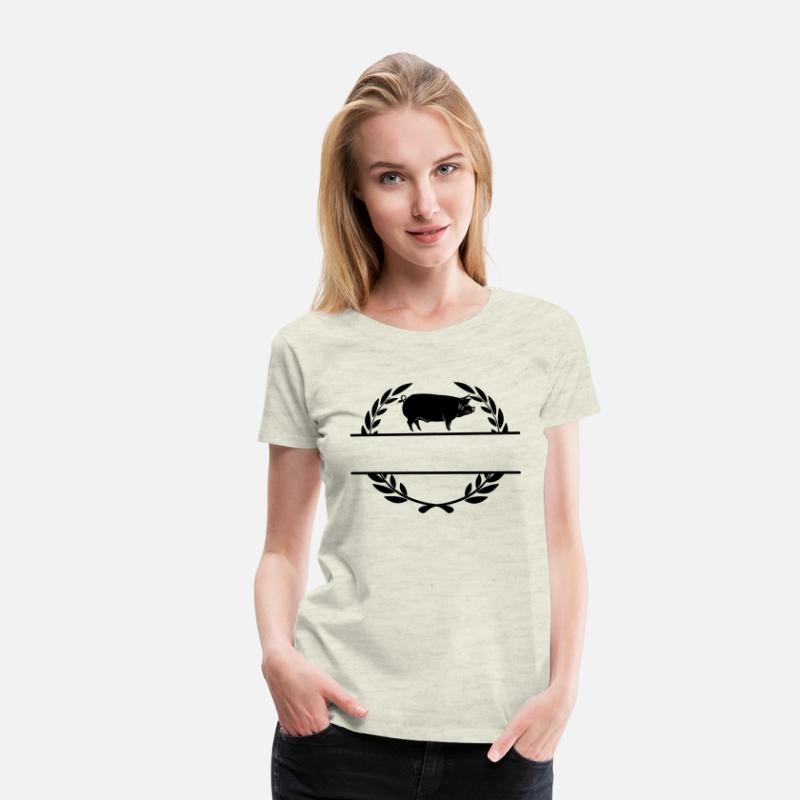 Logo pig in laurel wreath
