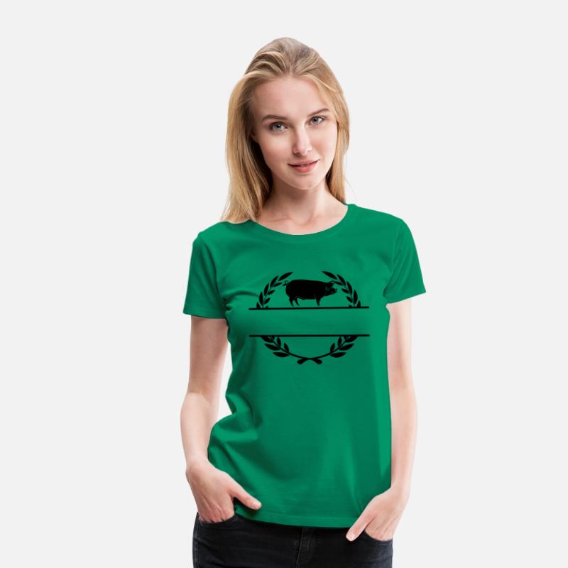 Logo pig in laurel wreath