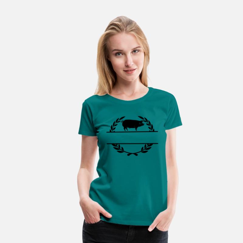 Logo pig in laurel wreath