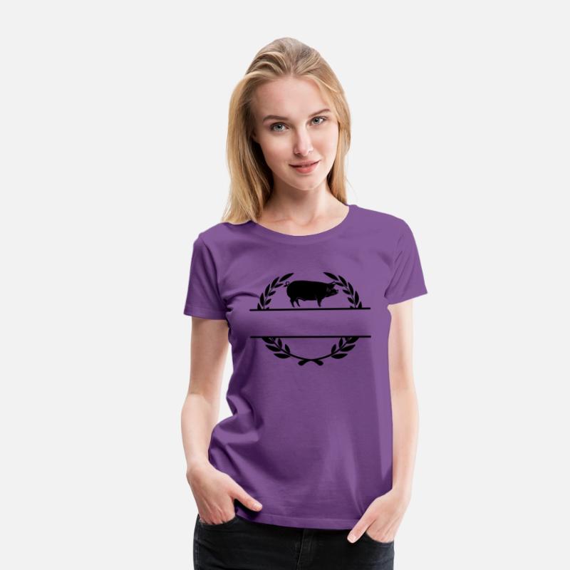 Logo pig in laurel wreath