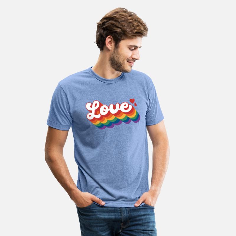 Love with hearts Pride Rainbow Flag