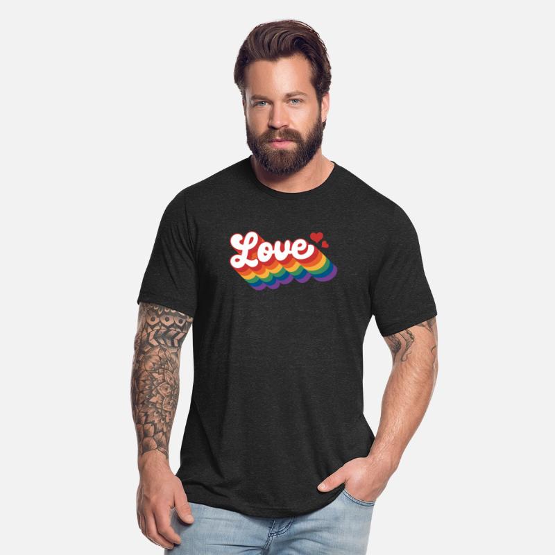 Love with hearts Pride Rainbow Flag