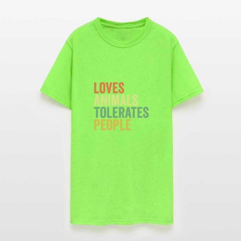 Loves Animals Tolerates People Funny Animal Lover