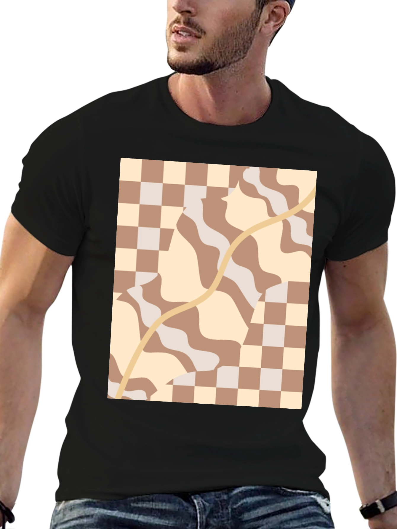 Retro Aesthetic Patterned Tee