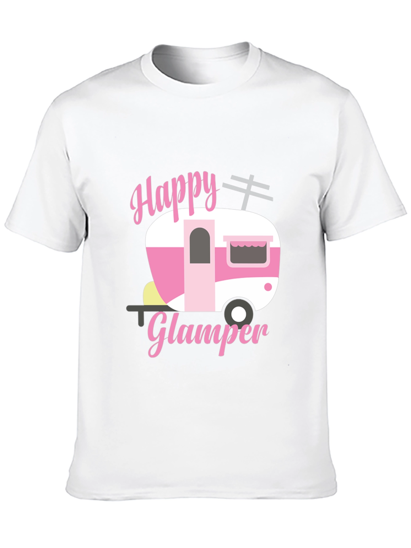 Happy Glamper Graphic Tee - Camping Lover Shirt